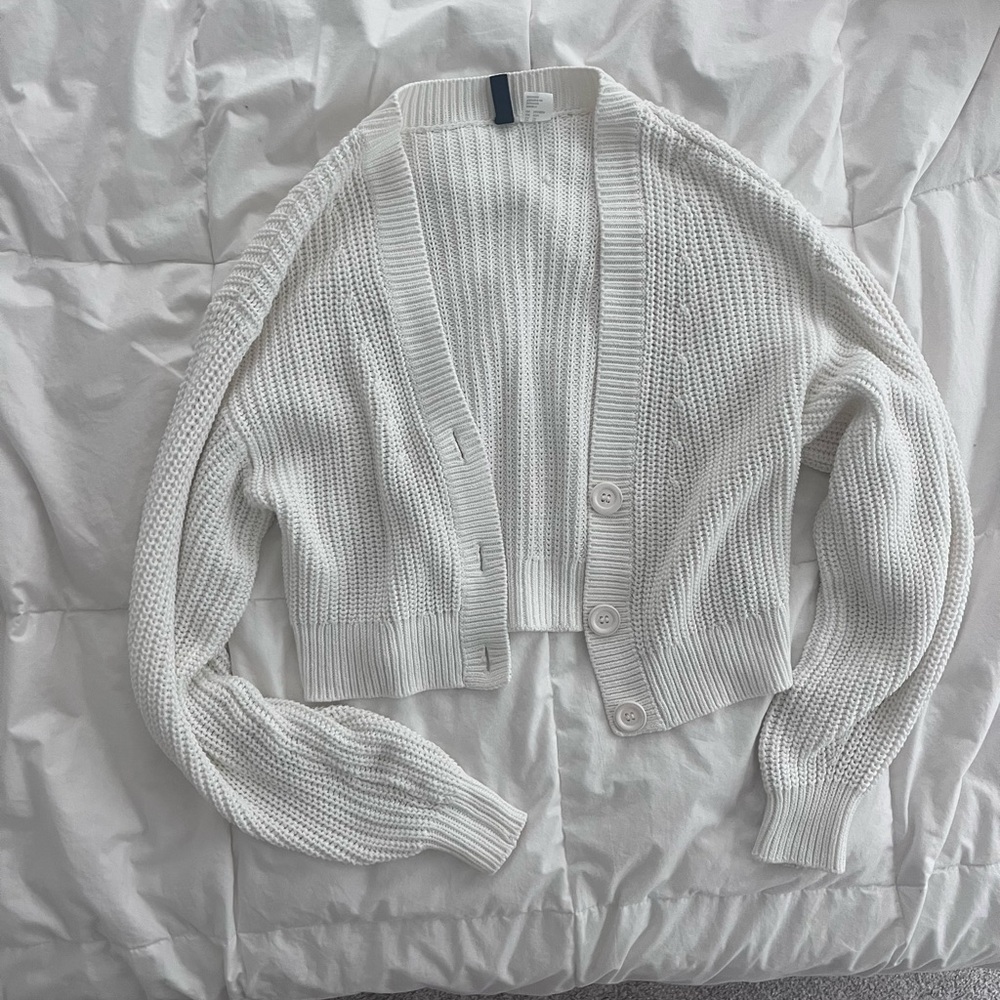H&M White Women's Cardigan Sweater